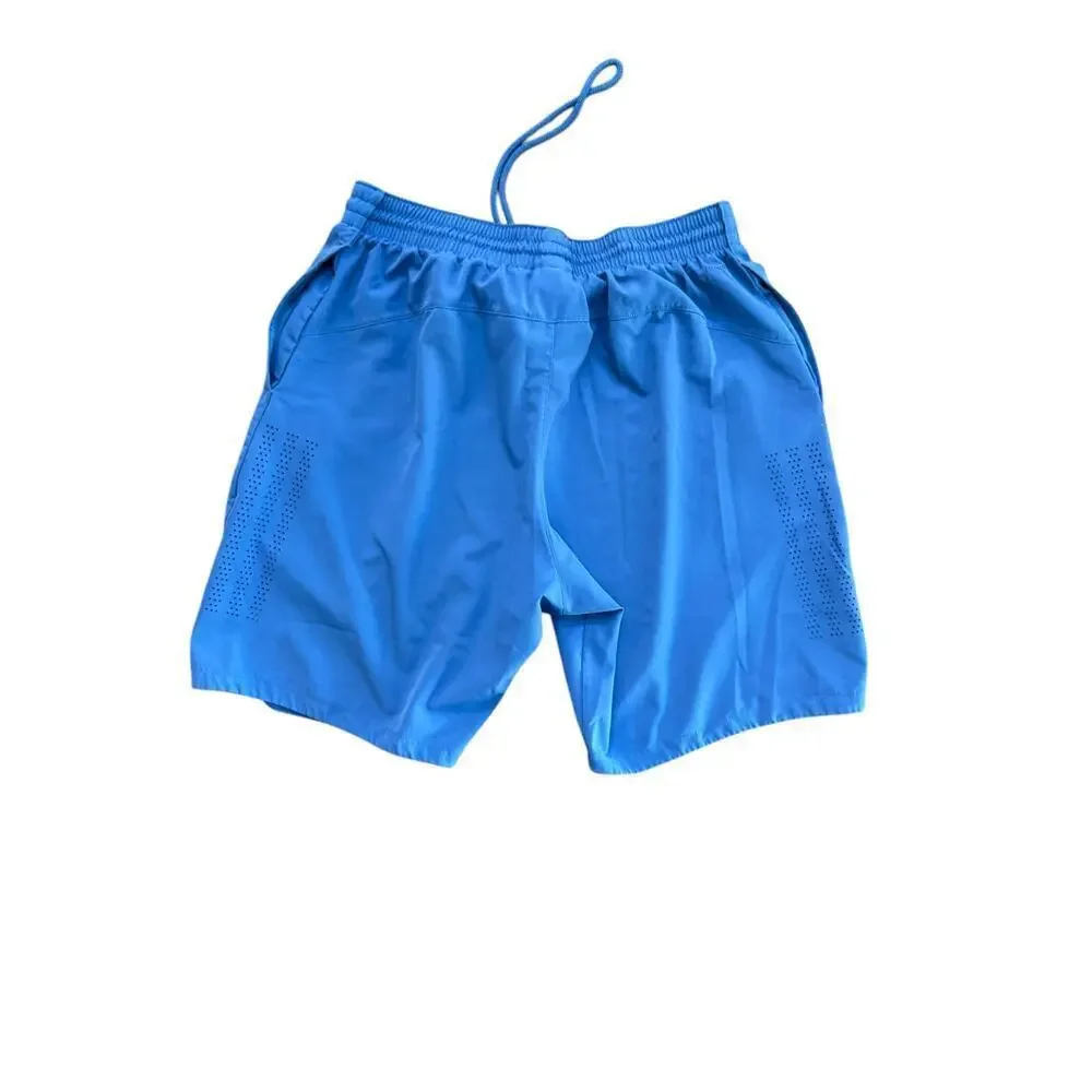 Adidas Climalite Men's Blue Drawstring Athletic Shorts Size Large
